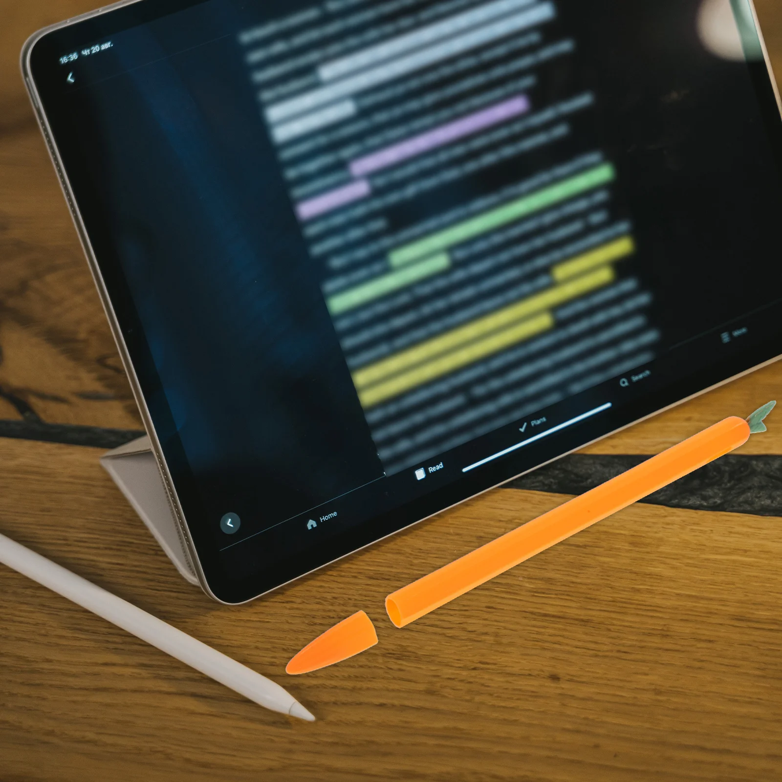 1 шт. силиконовый чехол для стилуса для карандаша 2, защитный колпачок с морковным дизайном, совместимый с карандашом для Ipad, противоударная нескользящая ручка