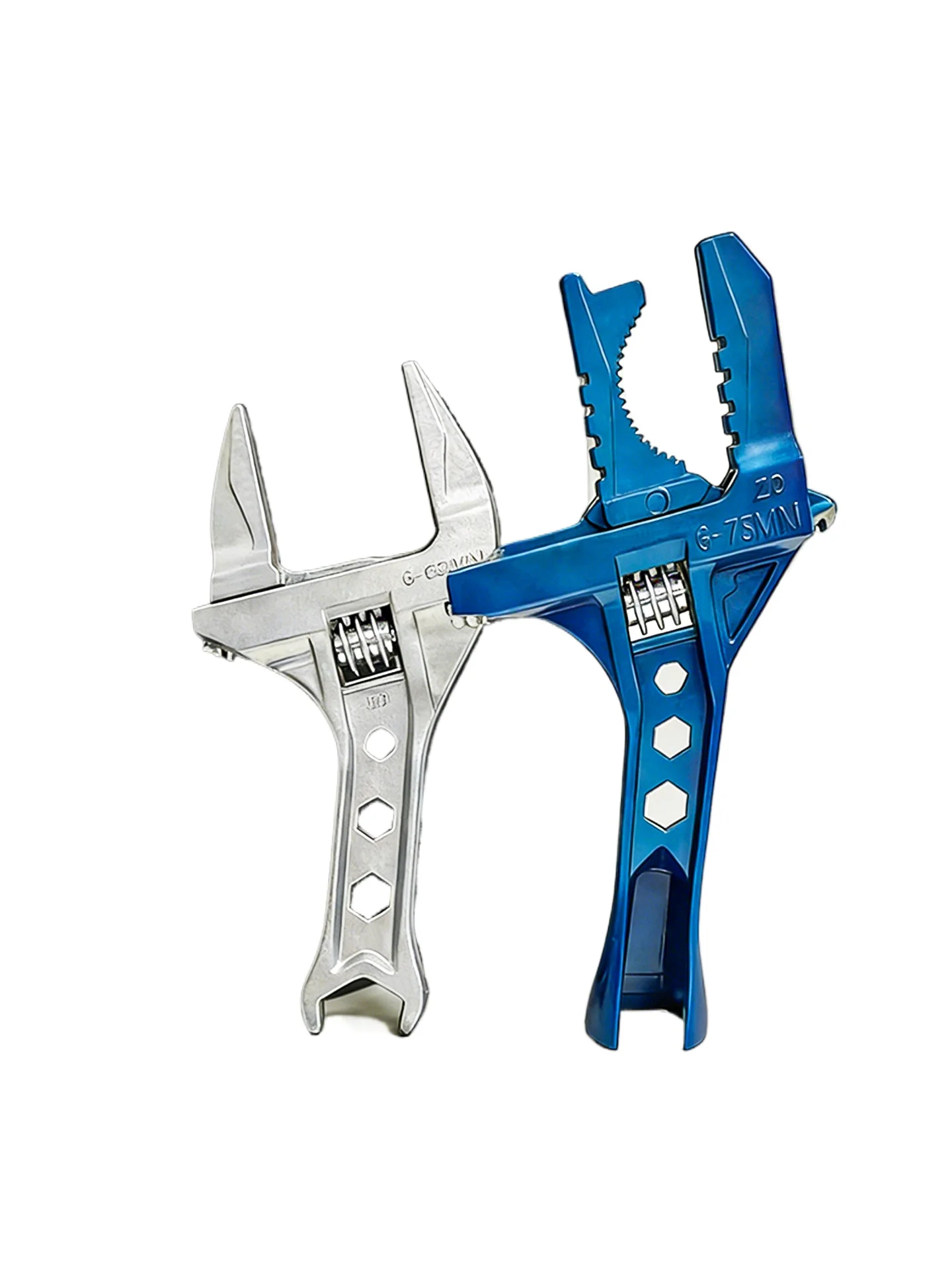 Multi-Function Short-Handle Detachable Wrench Adjustable Wide-Opening Arc Jaw for Bathroom Pipe & Screw Disassembly Jobs