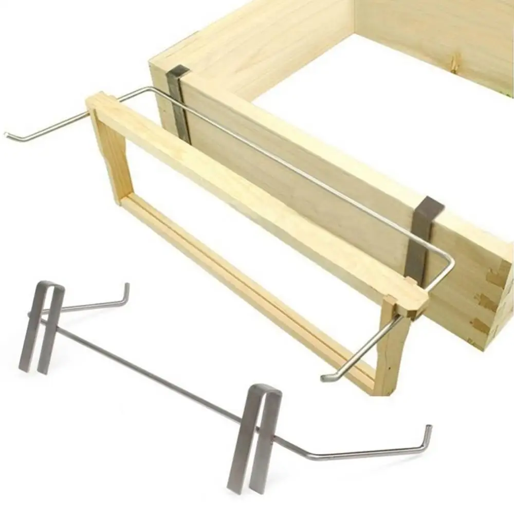 Telescopic Beekeeping Frame Holder Bee Hive Perch Side Mount Stainless Steel Comb Rack Beekeeping Tool