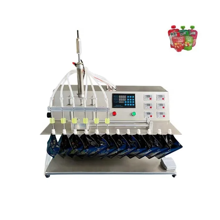 16 head small doypack filling machine automatic doypack liquid spout pouch filling machine