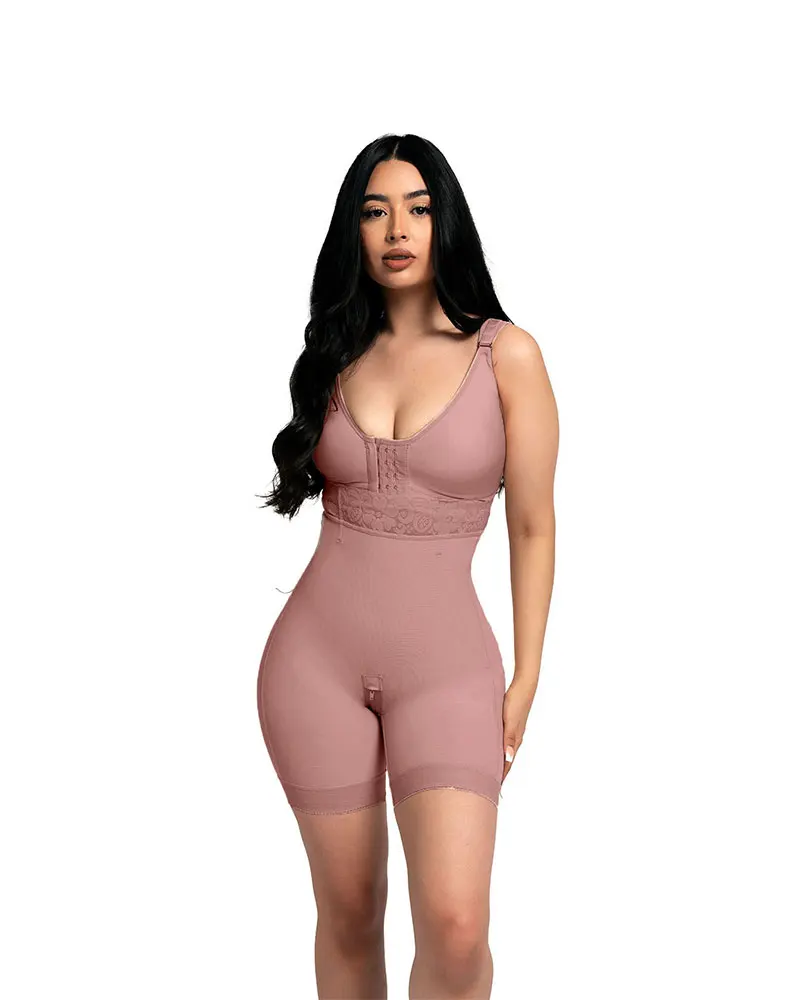 Fajas Colombian Girdle Waist Trainer High Waist Stitching Lace Short Butt Lifter Charming Curves Flatter Your Figure 2024