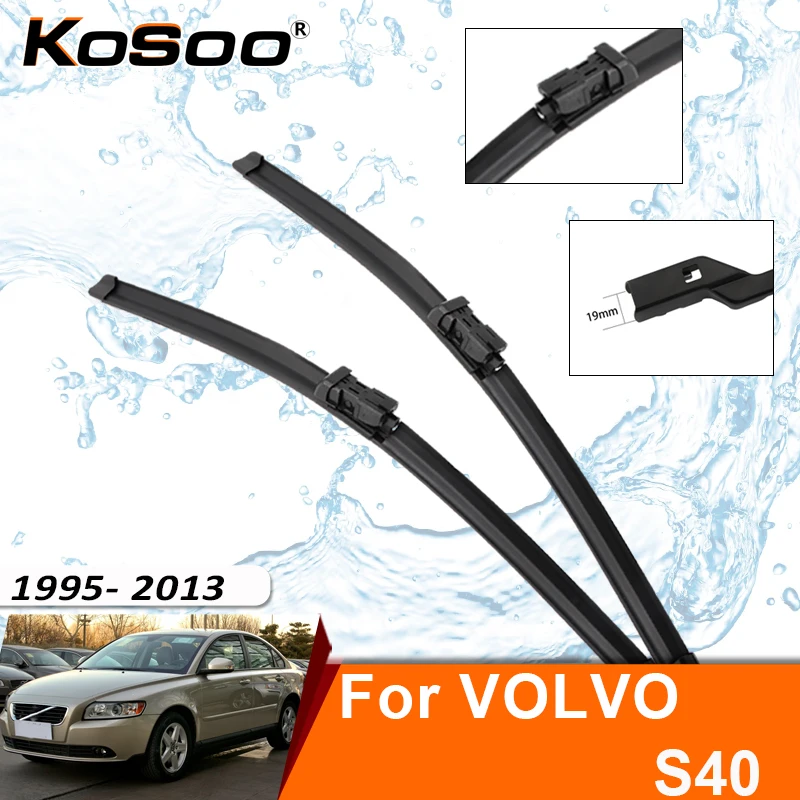 Щетка стеклоочистителя для VOLVO S40 MK1 MK2 Facelift 1995-2013, резиновая насадка для лобового стекла, аксессуар для переднего стеклоочистителя