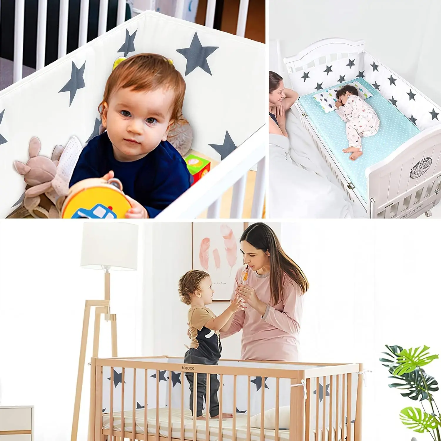 Baby Bedding Set Cotton Anti-Collision Bed Bumper Bumper All-Season Thickened Baby Anti-Fall Bed Bumper