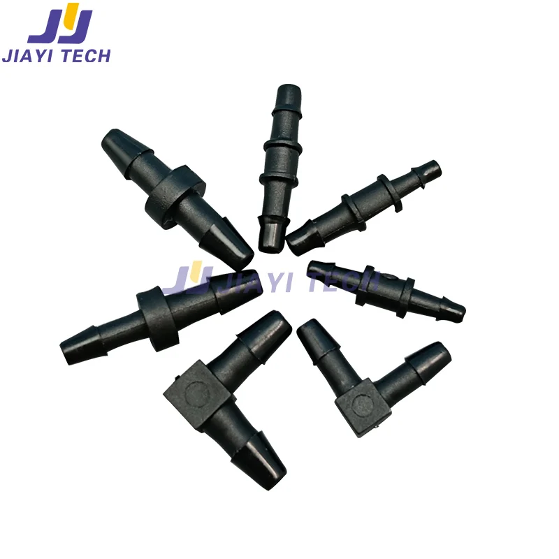 10pcs/Pack Ink Tube Connector Straight/L Shape Eco Solvent UV Hose Joint Tube Connecting Pipe For Epson XP600/DX5/DX7 Printer