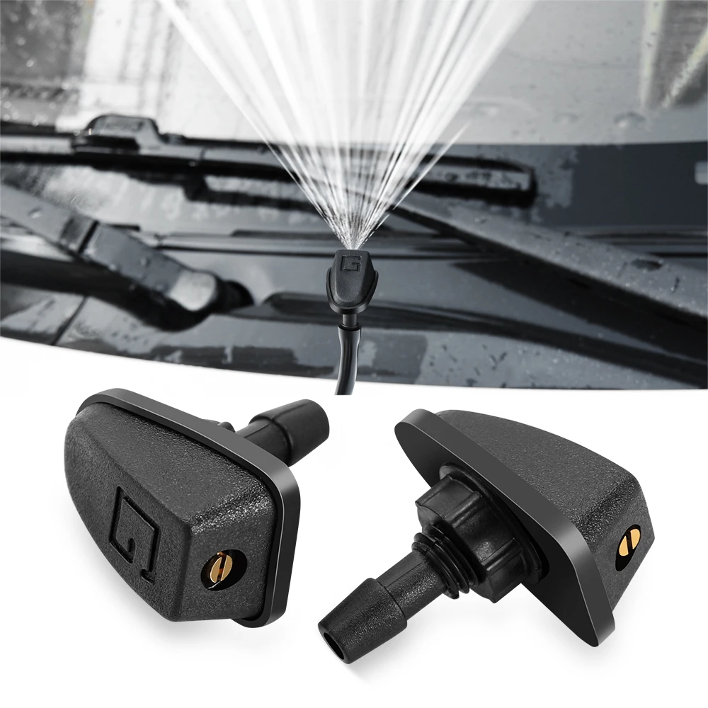 2pcs Car Front Windshield Washer Wiper Nozzle for Chevrolet Orlando Cruze Equinox HHR Impala Malibu Spark Aveo