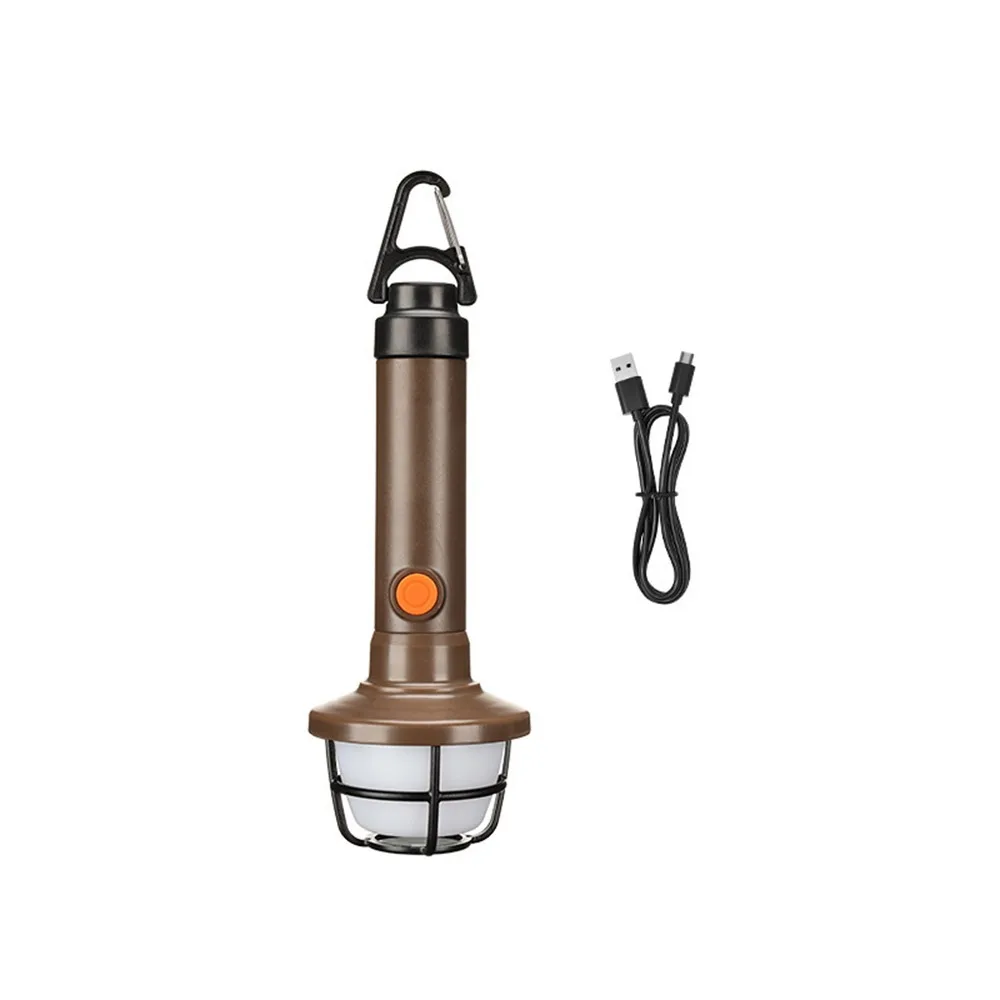 

Four Lighting Modes LED Flashlight Strong Light with Hook Camping Lights Fast Charging Waterproof Outdoor Emergency Lights