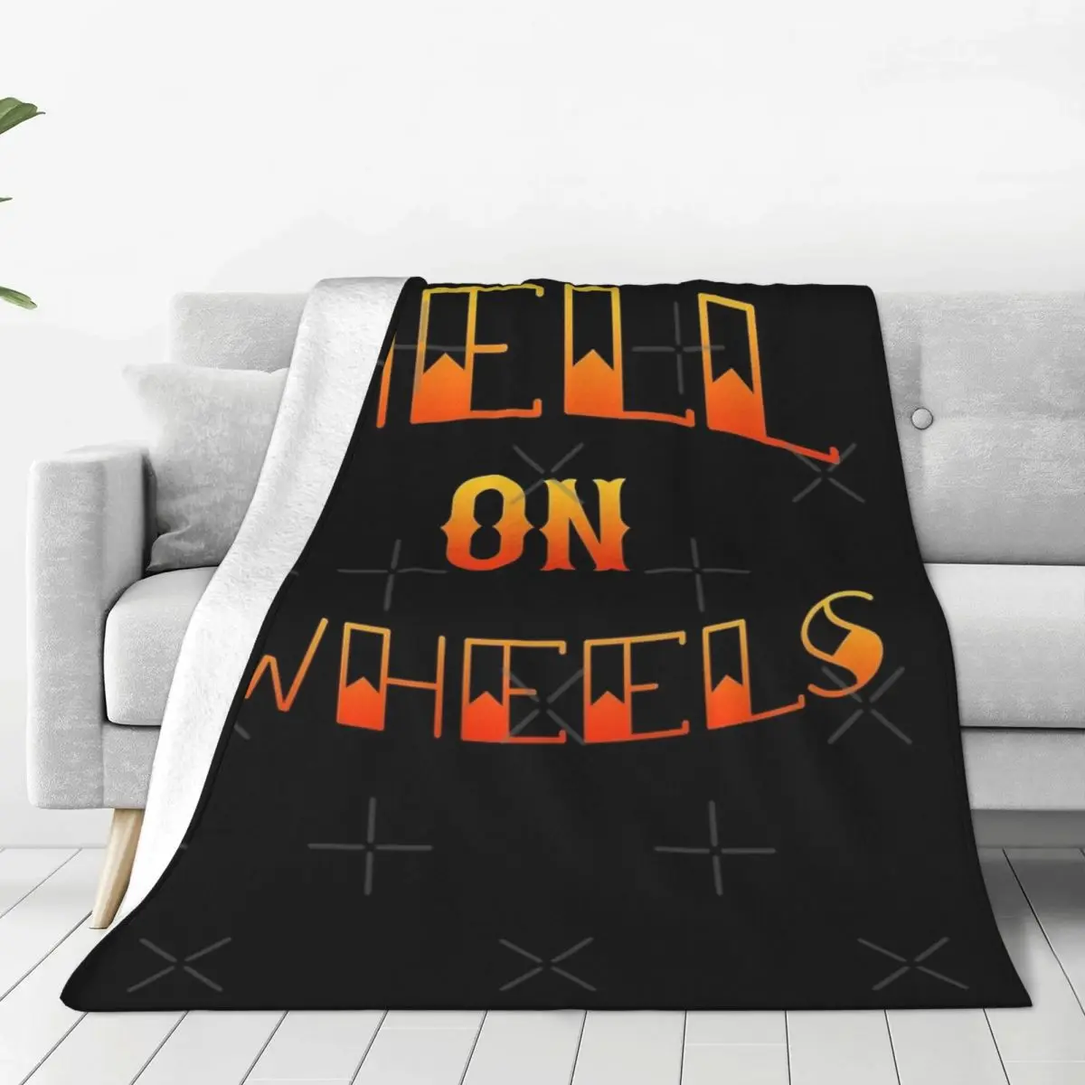 Hell On Wheels Four Seasons Universal Blanket Movie Theater Can Be Covered Halloween Gifts