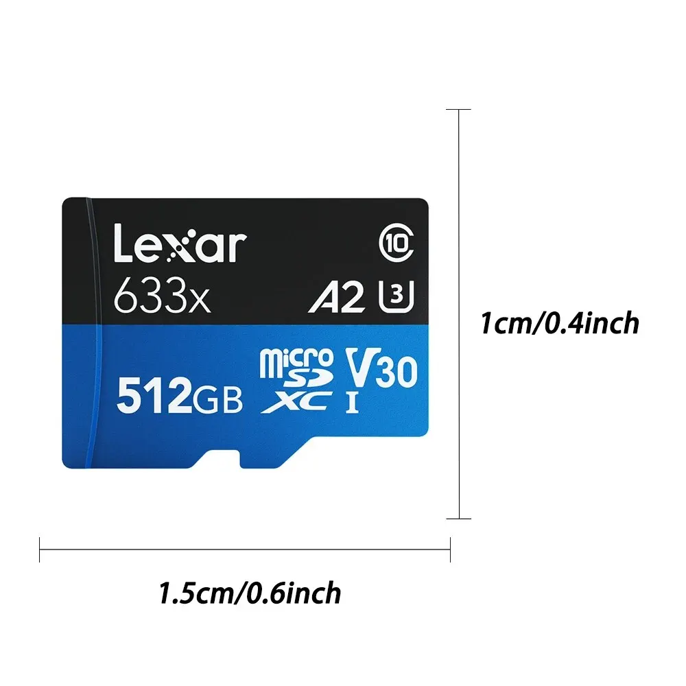 Lexar Micro SD Card 32GB 64GB Micro SD Card Read 100MSD/TF Flash Card U1 U3 4K V30 Camera Video Memory Card MicroSD for Phone PC