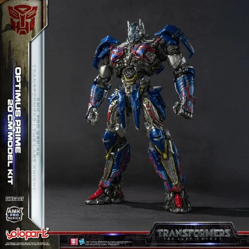 In stock YOLOPARK Transformation: The Last Knight AMK PRO Series 20cm OP Prime Metal Model Kit Action Figure Collectible Toy