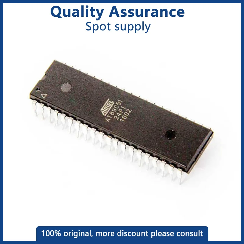 New Original AT89C51-24PI AT89C51 IC MCU DIP-40