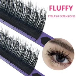 Super Soft volume Lashes fluffy Eyelash Extensions Mega Volume Fans natural Eyelashes Supplies for Eye Beauty