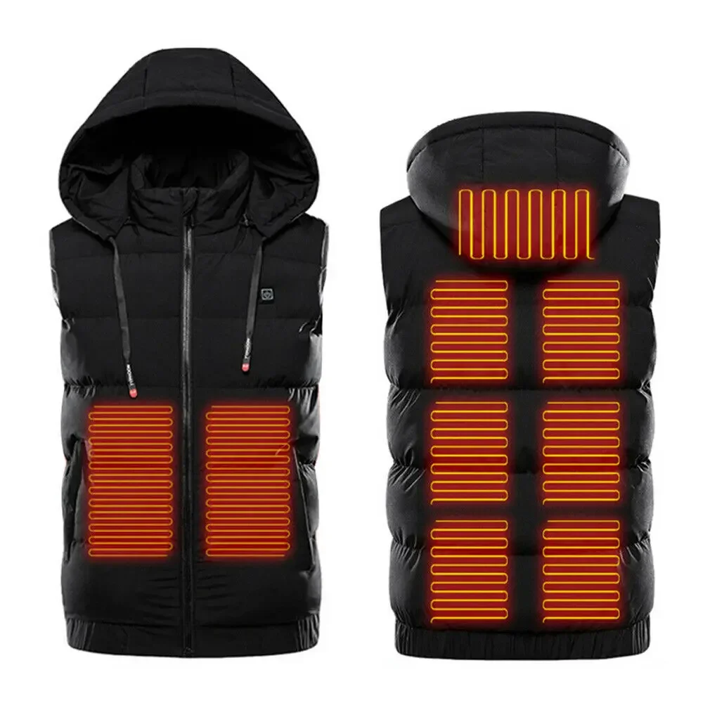 

Men Women Outdoor Smart USB Heating Vest Jacket Winter Flexible Electric Thermal Clothing Waistcoat Fishing Hiking Warm Clothes