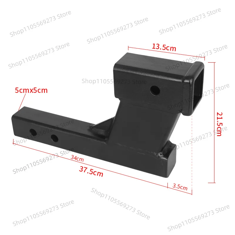 LH07 Heavy duty steel extend trailer square mouth extend trailer hitch parts off-road pintle tow hook of 2inch receiver