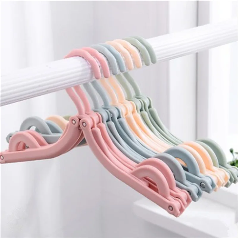 Portable Clothes Hanger Travel Hanger Folding Cloth Hanger Closet Organizer Hanger For Clothes Drying Rack Wardrobe Clothes Rack