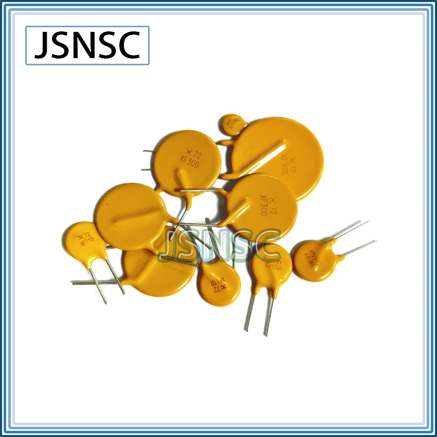 JSNSC fuse 500PCS RXEF160 RXEF185 RXEF200 XF160 XF185 XF200 72V 1.6A 1.85A 2A DIP Self-Recovery PPTC