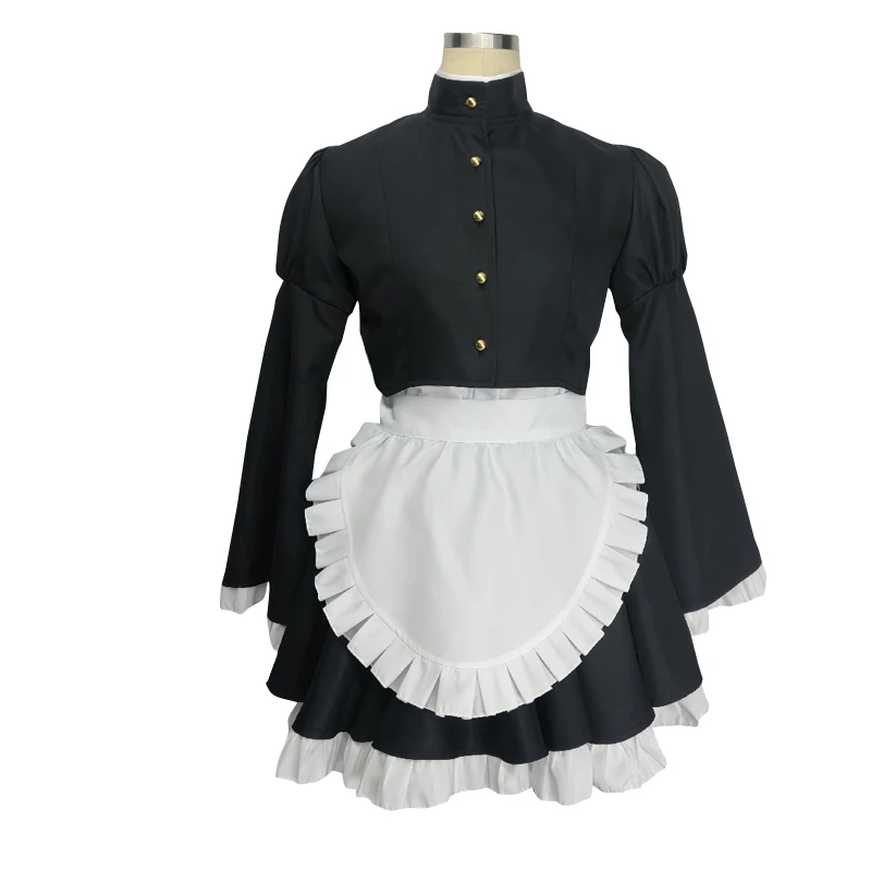 

Унисекс аниме горничная Cos Tsubaki Rurikawa косплей костюм Хэллоуин Рождество аниме вечерние женский индивидуальный размер