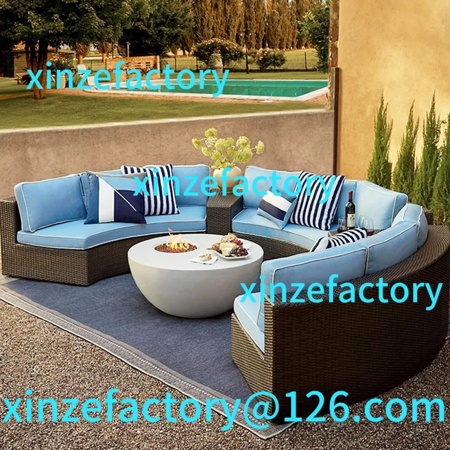 

Customizable Outdoor Rattan Garden Living Room Sofa