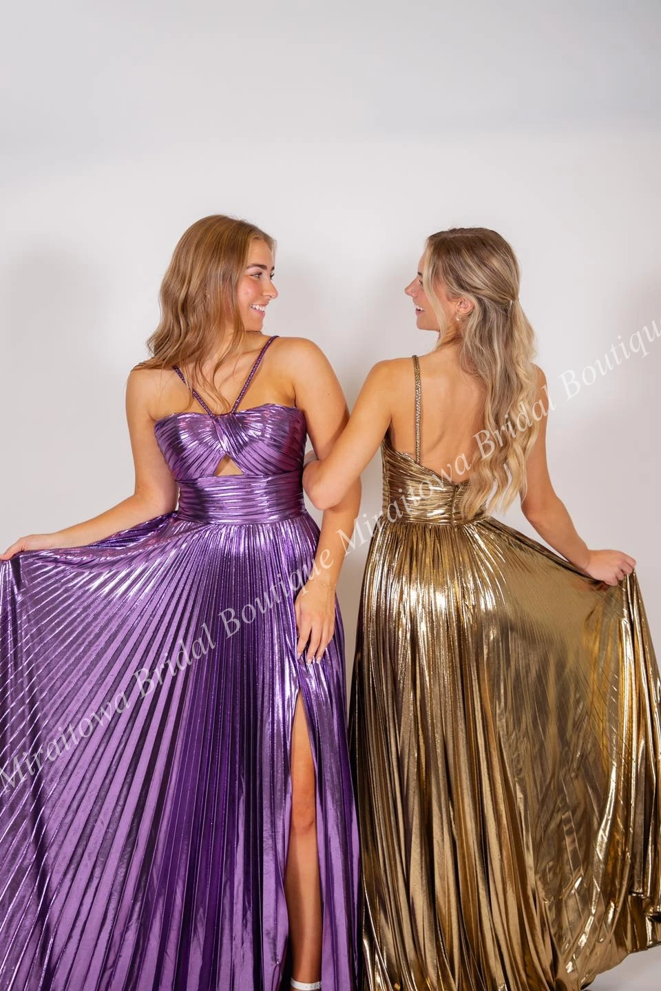 Metallic Pleated Formal Evening Dress 2k24 Keyhole Braided Straps Lady Pageant Prom Cocktail Party Gown Saudi Arabia Gold Purple