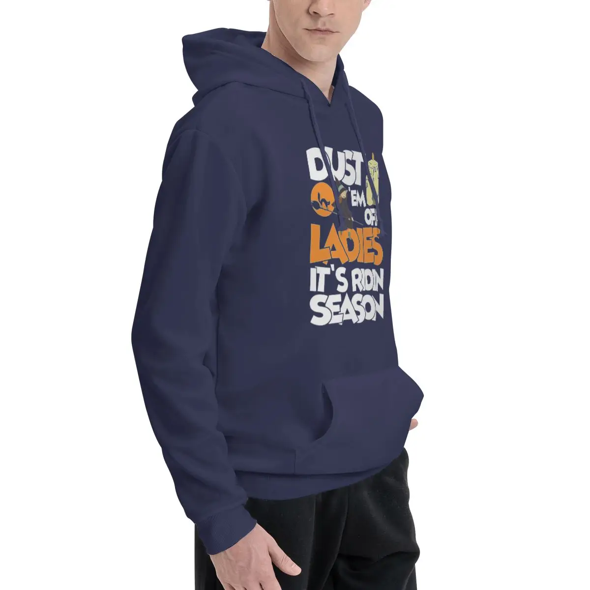 Dust Em Off Ladies Casual Men's Fleece Hoodie - Soft Polyester Fabric, Ideal for Winter Warmth and Everyday Comfort