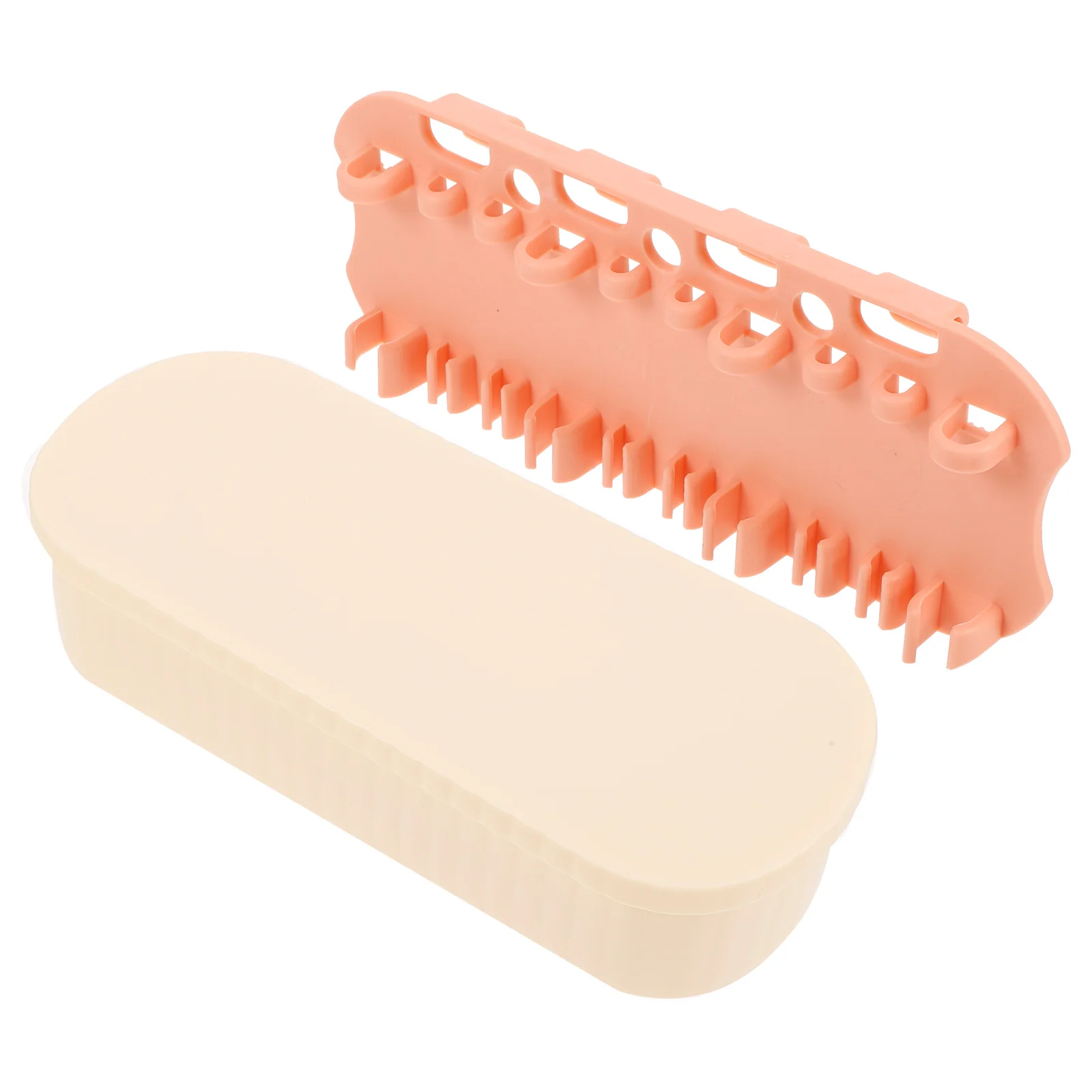 

Brush Cleaner Box Women Portable Makeup Tools Cleaning Container Lightweight Makeup Brush Storage Holder For Home Travel Use
