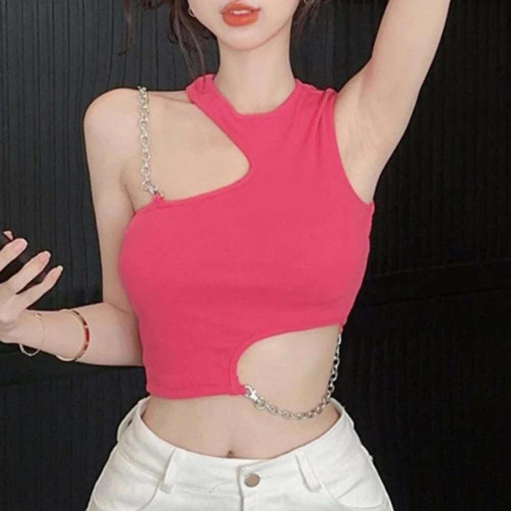 

Повседневный жилет для девочек, модный топ без рукавов с вырезом, слегка эластичная посадка, черный вариант для женской одежды