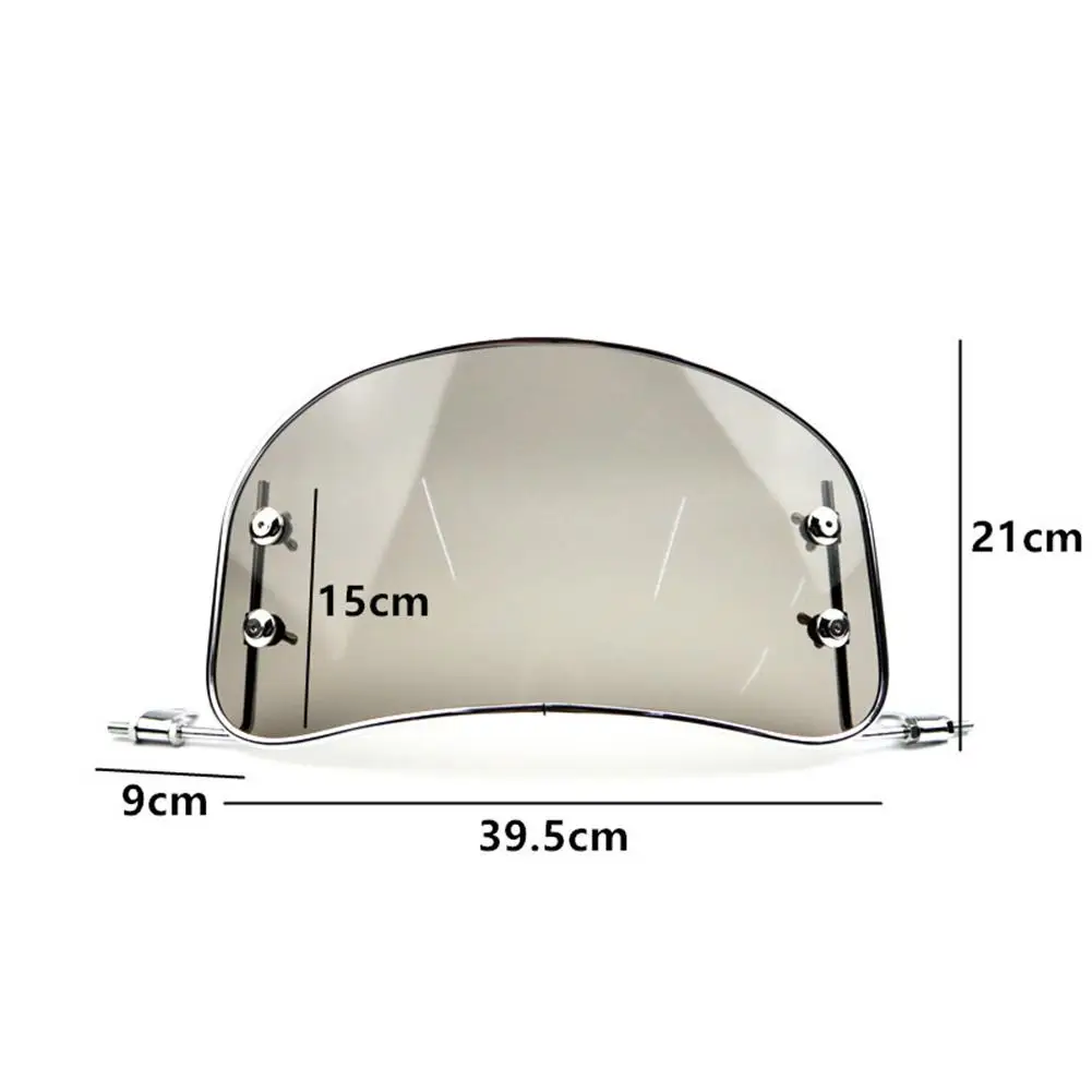 Retro motocicleta pára-brisa frente vento defletor windscreen modificado acessórios para scooter e-bike eletromobile universal