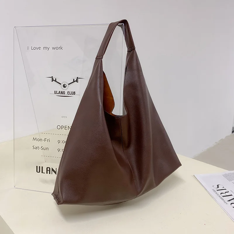 

Большая сумка-тоут из мягкой кожи Capaci, новинка 2024, сумка на плечо для мамы и дочки, офисная рабочая сумка, повседневное использование