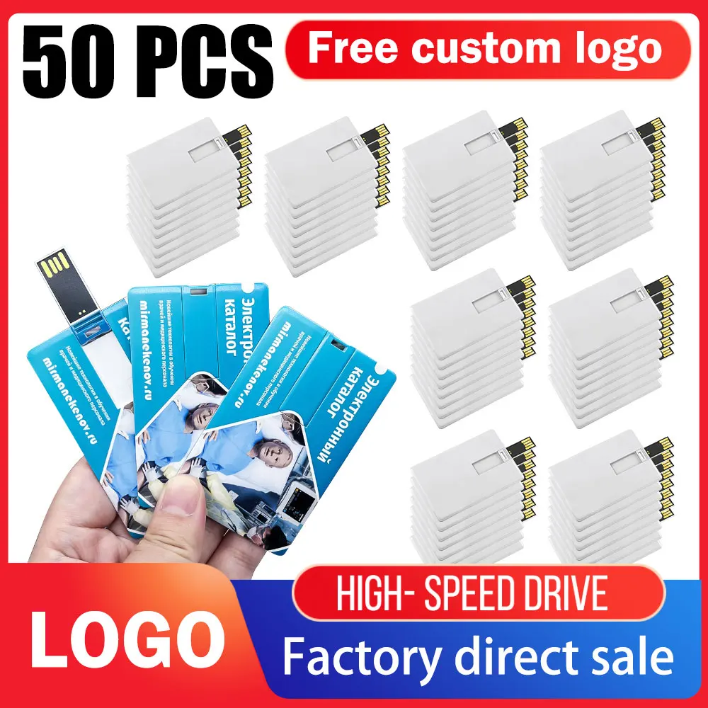 

50 шт./лот Cle USB-флешка2.0 Master Card Pen Drive Real Capacity 4 ГБ 8 ГБ 16 ГБ 32 ГБ 64 ГБ Memory Stick Bank Credit Card U Disk