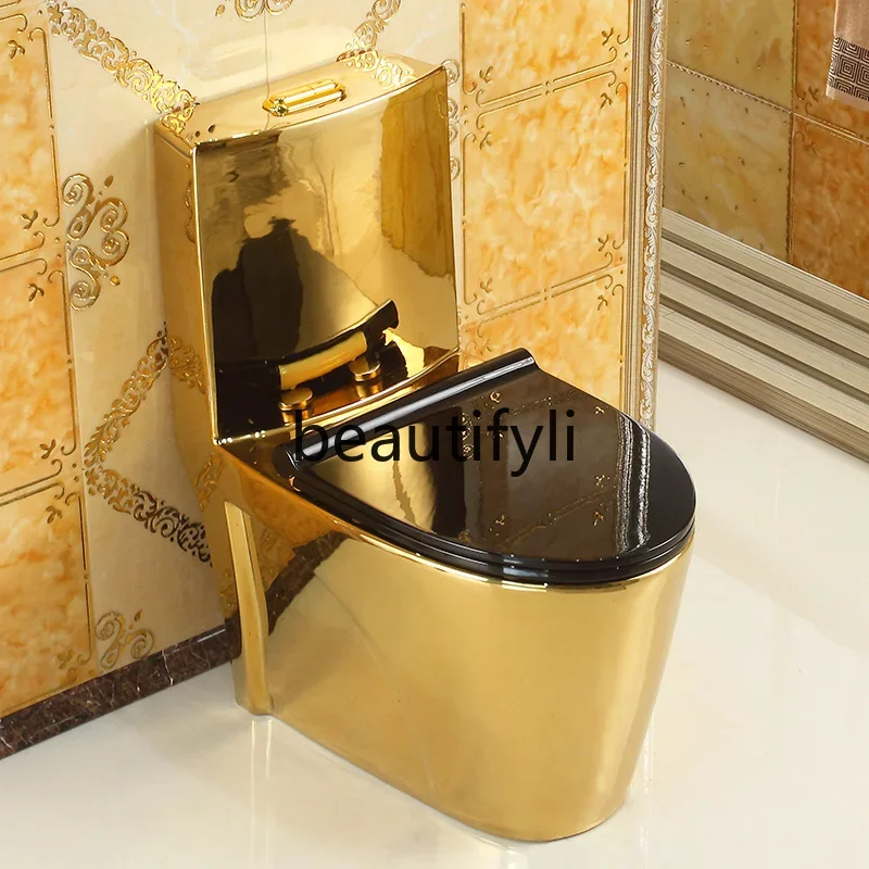 

Creative Art European Golden Toilet Siphon Deodorant European Color Seat Toilet Adult Bathroom Household6239