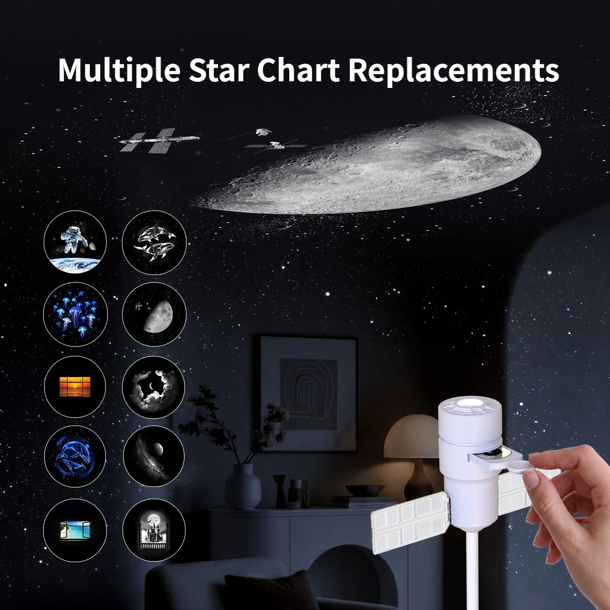 Starry Night Lamp Creative LED night light USB projection Internet celebrity background light universal