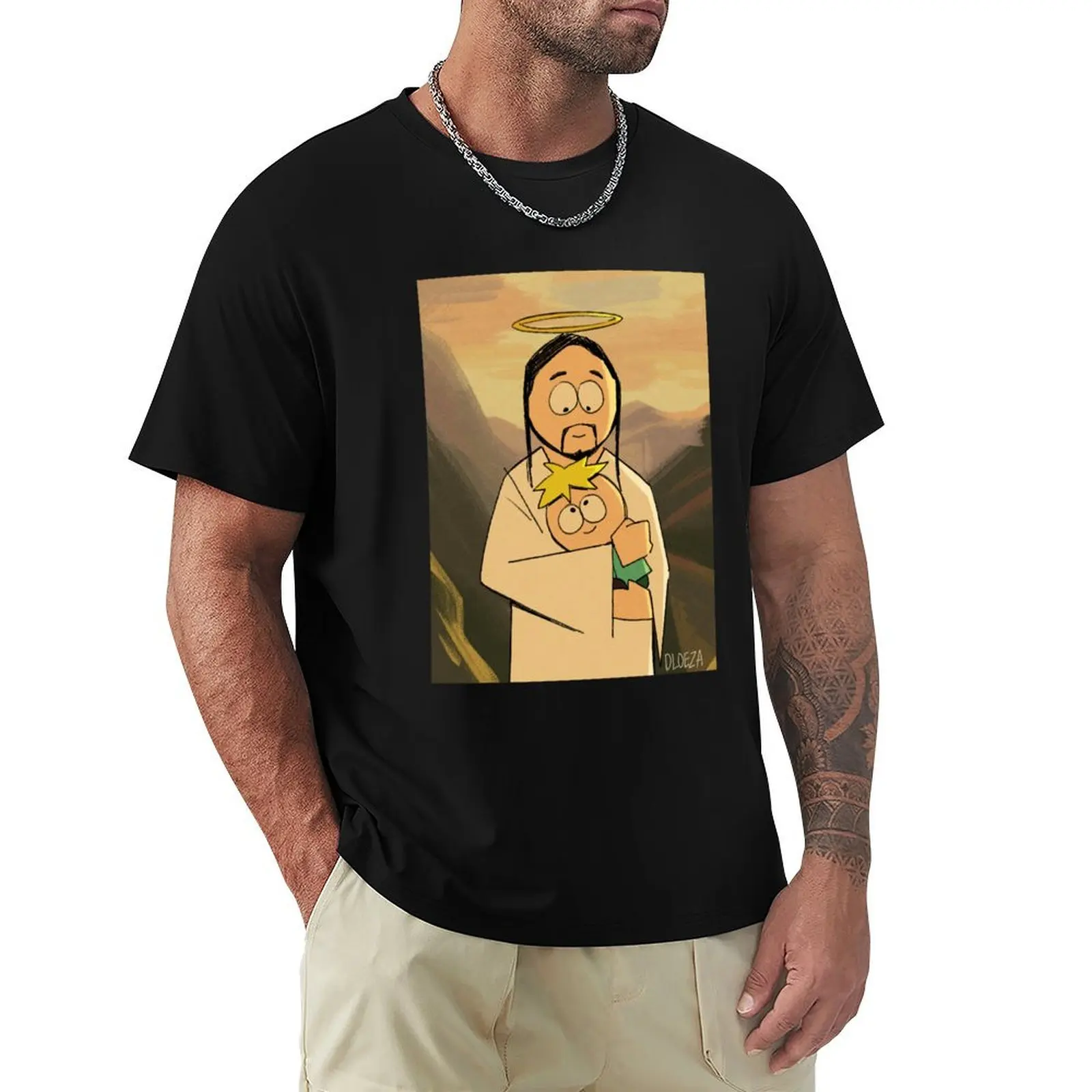 

Jesus & Butters T-Shirt Large Size Breathable Tee