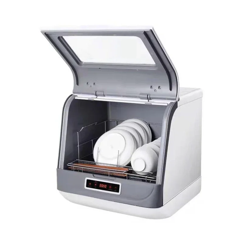 Mini Countertop Kitchen Dish Washer Household Baby Bottle Washer Compact Small Tabletop 4-Set Automatic Smart Dishwashers