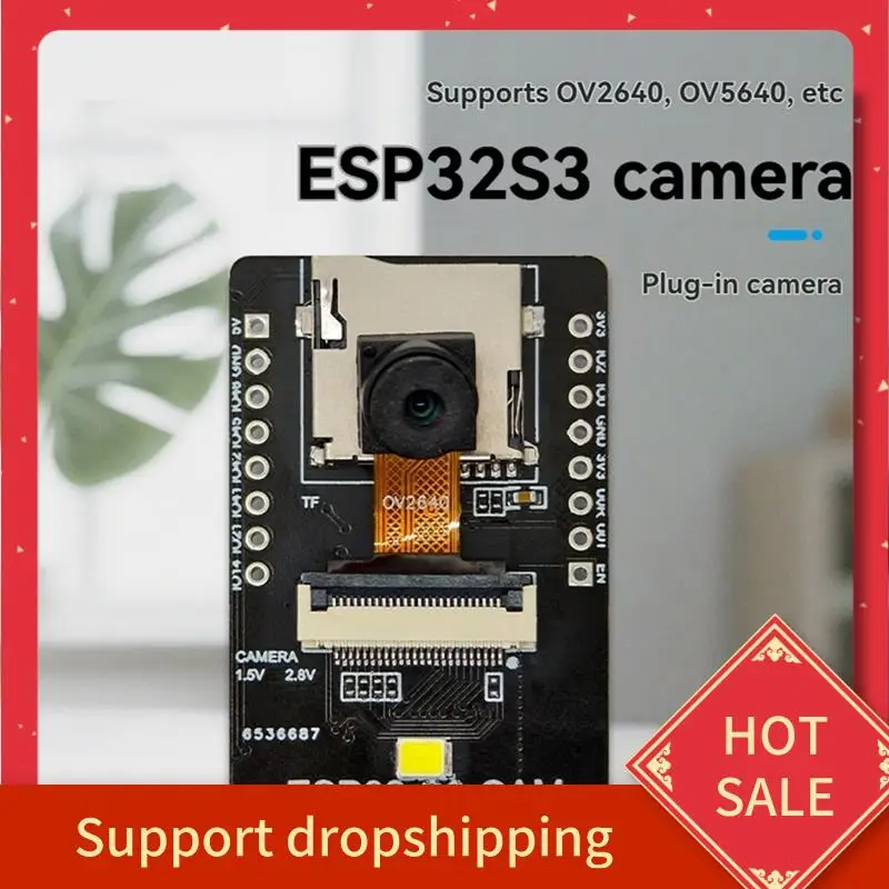

B44C ESP32-S3-CAM ESP32 CAM Wi-Fi Bluetooth Макетная плата 2MP OV2640 Комплект модуля камеры