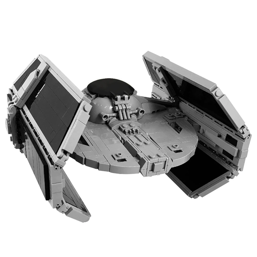 Blocs de construction TIE Interceptor MOC, chasseur avancé Space Wars avec ailes pointues, intercepteur impérial pour les fans adultes