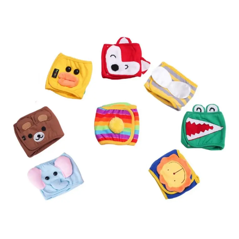 الكرتون الكلب الفسيولوجية حزام القطن لينة الحيوانات الأليفة المجاملة حزام الفيل/الأسد/الدب قابل للغسل الذكور الكلب سلامة السراويل في الهواء الطلق/داخلي #4