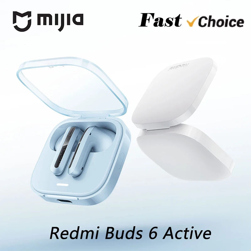 

Беспроводные наушники MIJIA Redmi Buds 6 Vitality Edition с Bluetooth 5.4, шумоподавлением, 30 часами автономной работы и 5 режимами настройки звука