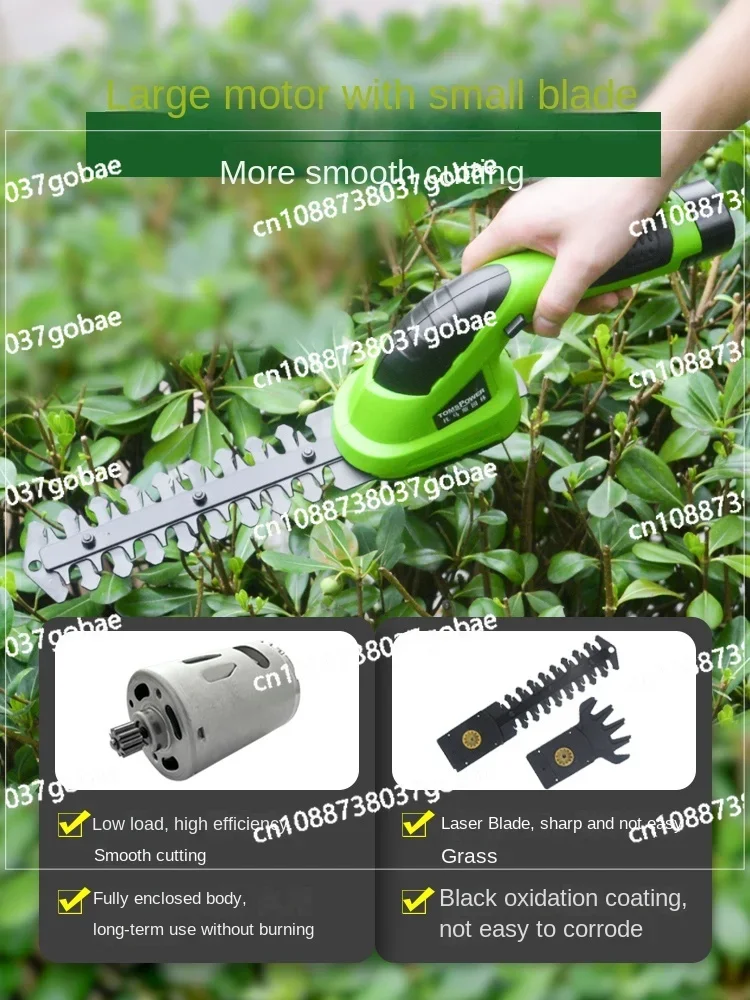 Wyj Household Small Mower Lithium Electric Mower Artifact Weeding Machine Green Hedge