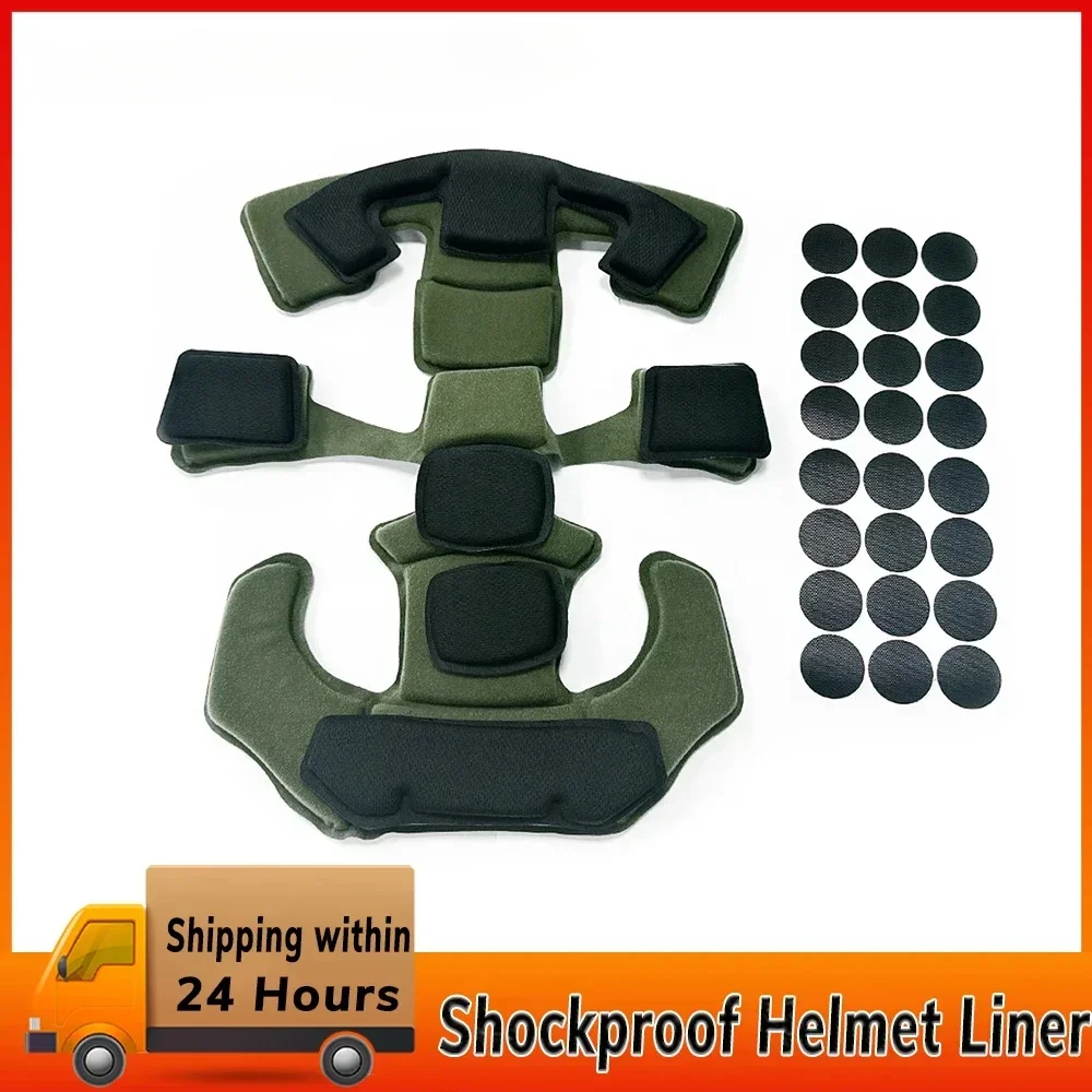 Upgrade Shockproof Helmet Liner Cushion Set Helmets Inner Pads Kit Headgear Modified Spare Parts Replacement for Wendy