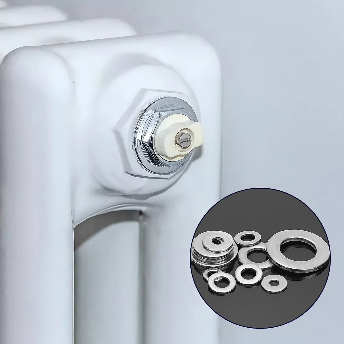

180Pcs M2-M10 Stainless Steel Washer Assortment Kits Metal Screw Flat Washers Rings Plain Gaskets Fasteners for Screws Bolts