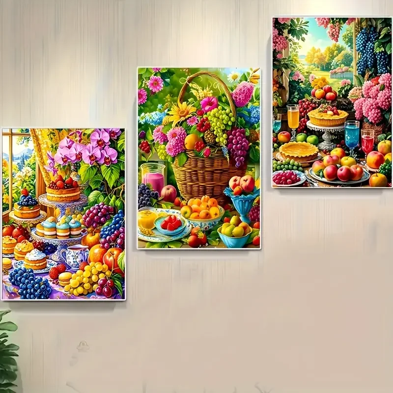 Bolo de frutas frescas uvas 3  - Embroidery Style avaliação e preço