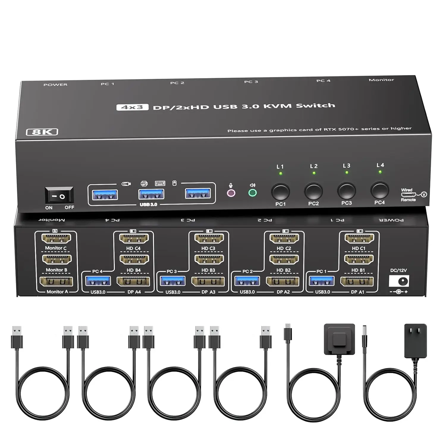 Kvm Switch 3 Monito…