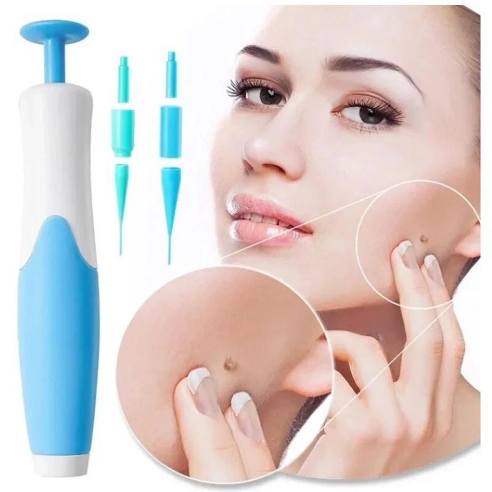 Skin Tag Removal 2 IN 1 Auto Skin Tag Remover Kit Micro Blemish Removal Device Adult Mole Stain Wart Remover Face Care Beauty