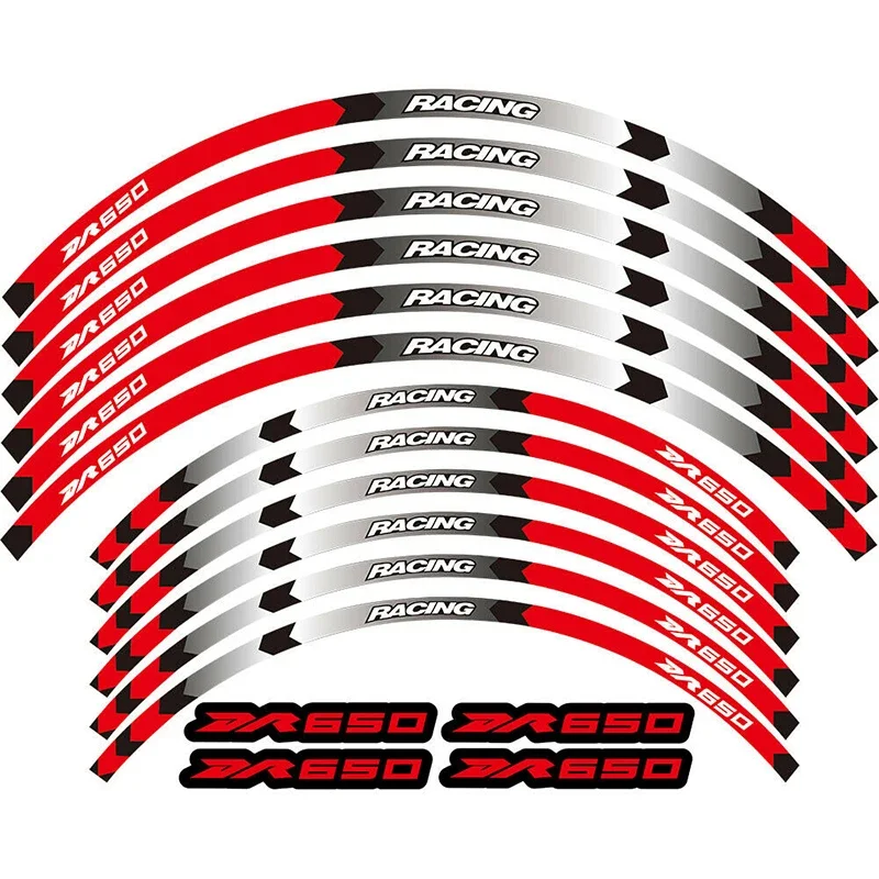 21" 18" Wheel Hub Motorcycle Accessories Stickers Rim Decal Reflective Stripe For Suzuki DR650S DR650SE DR 650S 650SE 650 S SE