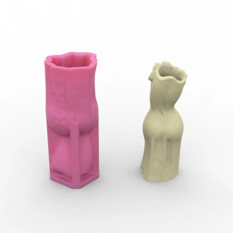 

Silicone Flower Vase Mold Human Body Flexible Ornament Molds for Planter