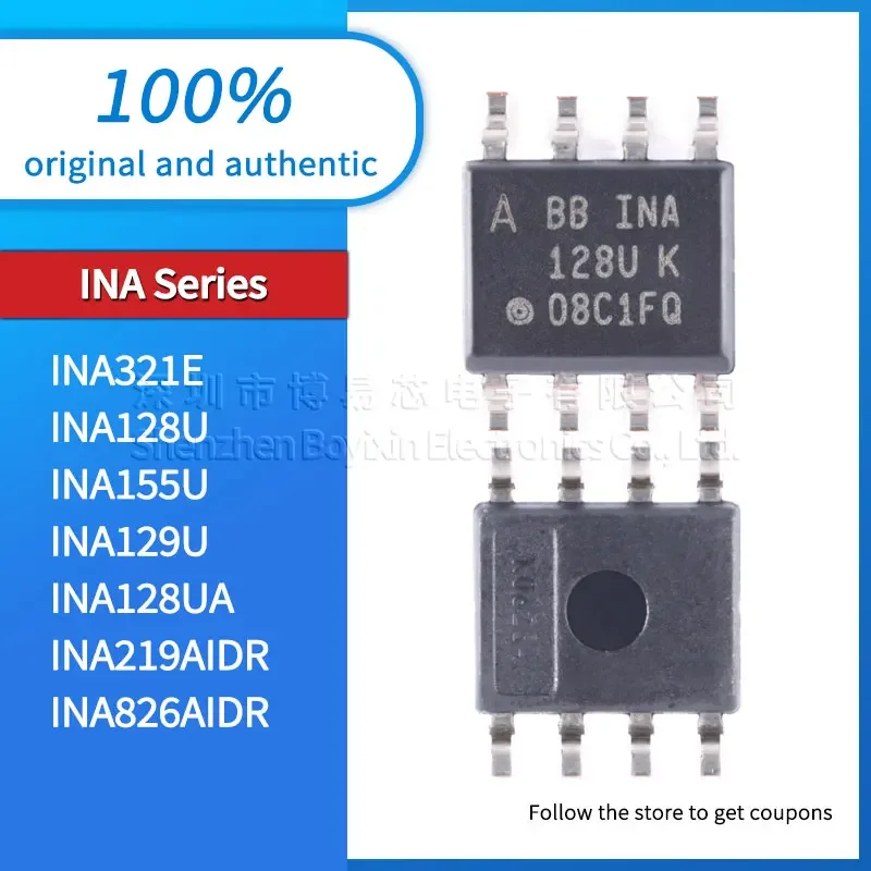 

INA128U INA155U INA129U INA321E INA128UA INA219AIDR INA826AIDR Black casing
