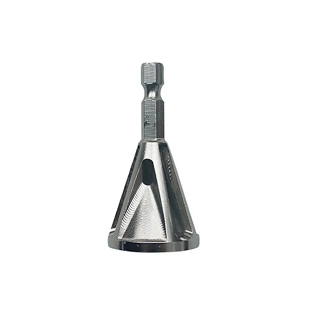 STONEGO-Herramienta de biselado externo HSS, vástago triangular/hexagonal, reparación, Broca de Metal
