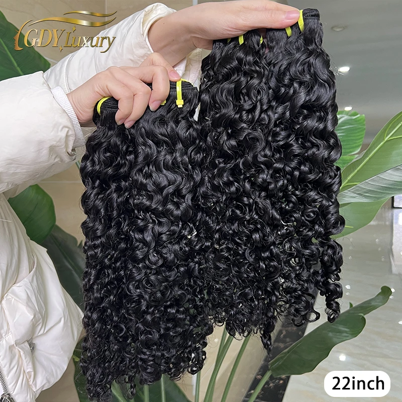 12A Burmese Curly Hair Bundles Raw Human Hair 100% Raw Unprocessed Vietnamese Double Weft Weave Extensions Hair Bundle Deals