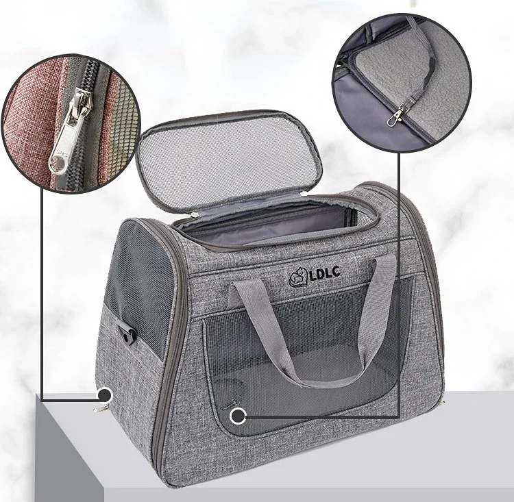 

Outing Breathable Puppy Carrier Pull Rod Box Pet Trolley Case Cat Travel Transport Bag Cat Cage Handbag Dog Backpack Portable