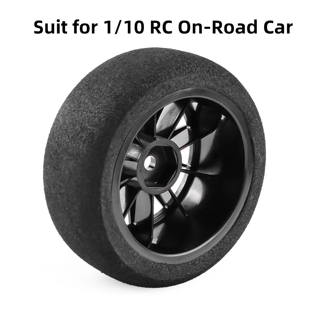 Opony piankowe GLOBACT 1/10 do jazdy po asfalcie, plastikowe z felgami, mocowanie 12mm Hex, do tuningu i wymiany w samochodach RC HSP HPI