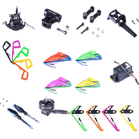 OMPHOBBY M2 V3 PRO RC Helicopter Spare Parts body shell Motor ESC Remote Control Receiver Landing Gear Tail Rod